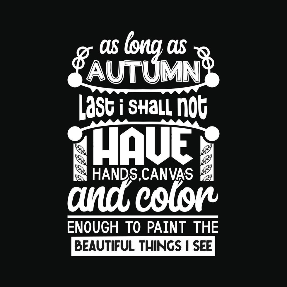 Autumn T-Shirt Design vector