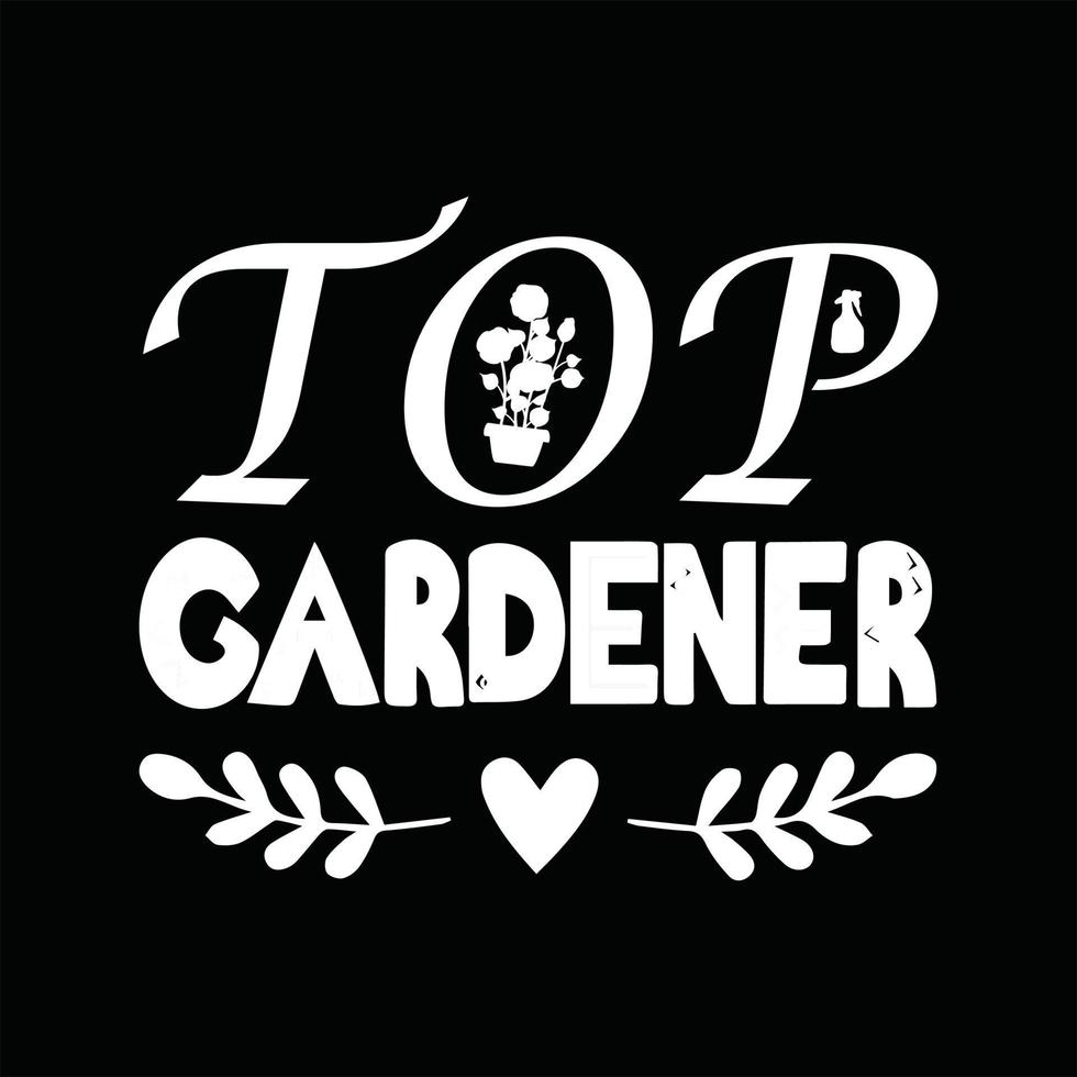 jardinería camiseta diseño vector