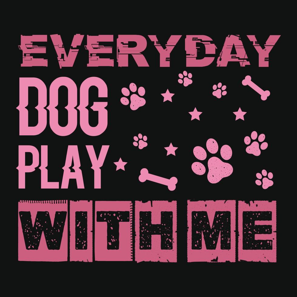 Dog T-shirt Design vector