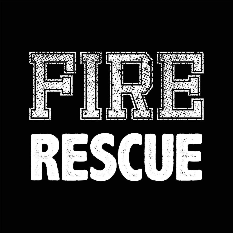 Firefighter T-shirt Design vector