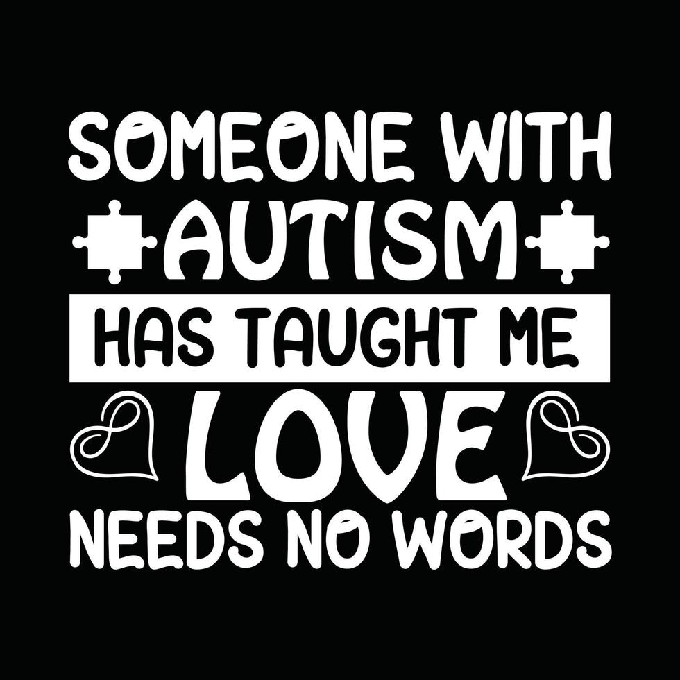 Autism T-shirt Design vector