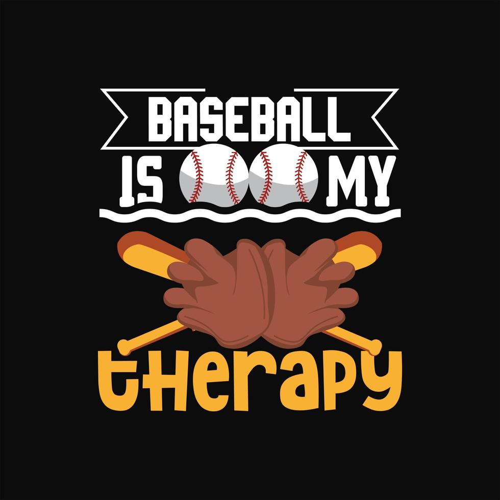 Baseball T-shirt Design vector