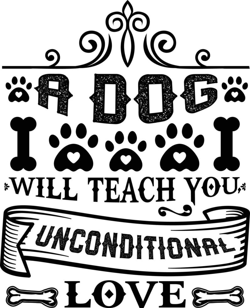 Dog T-shirt Design vector