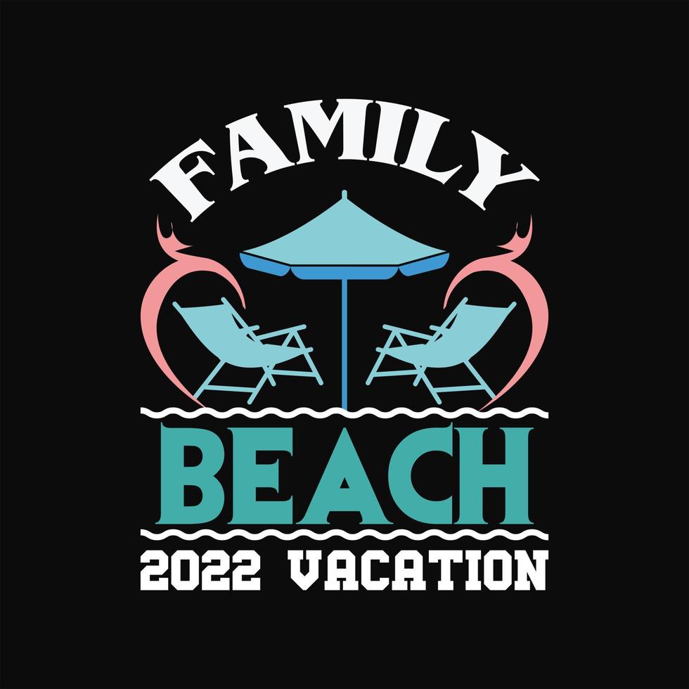 Beach T-shirt Design vector