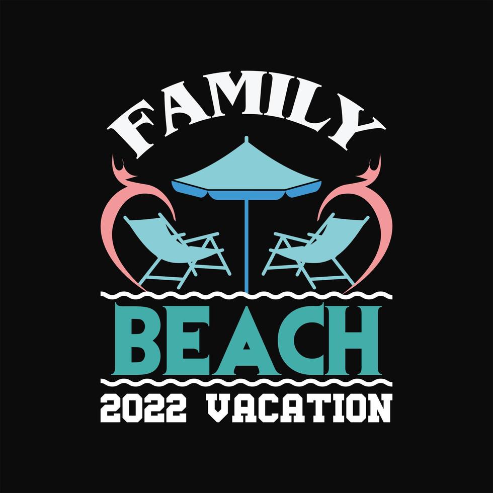 diseño de camiseta de playa vector