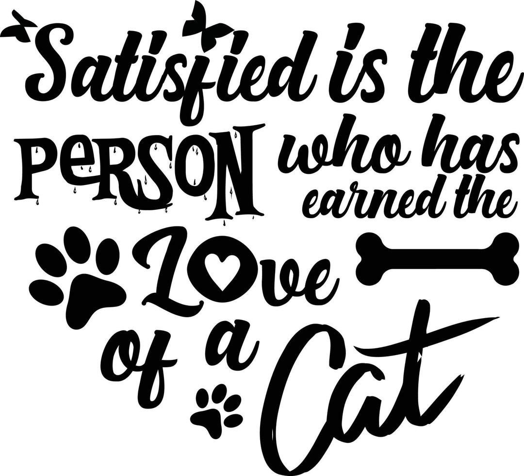 Cat T-shirt Design vector