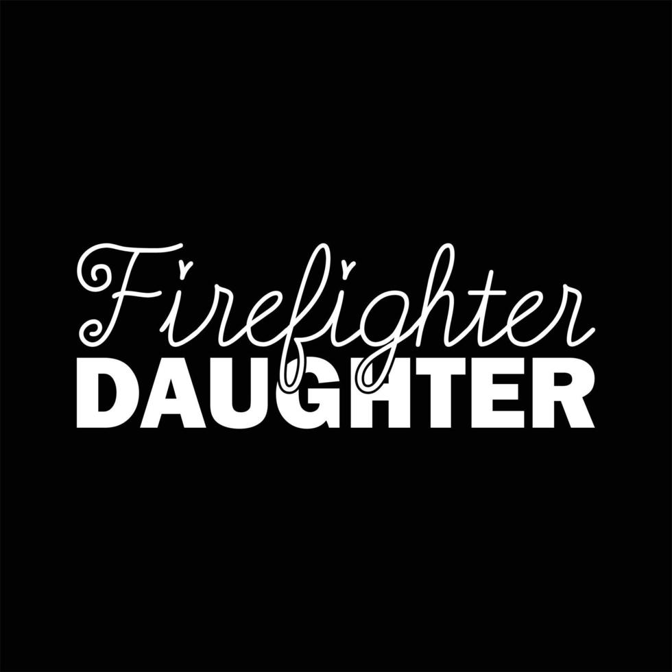 Firefighter T-shirt Design vector