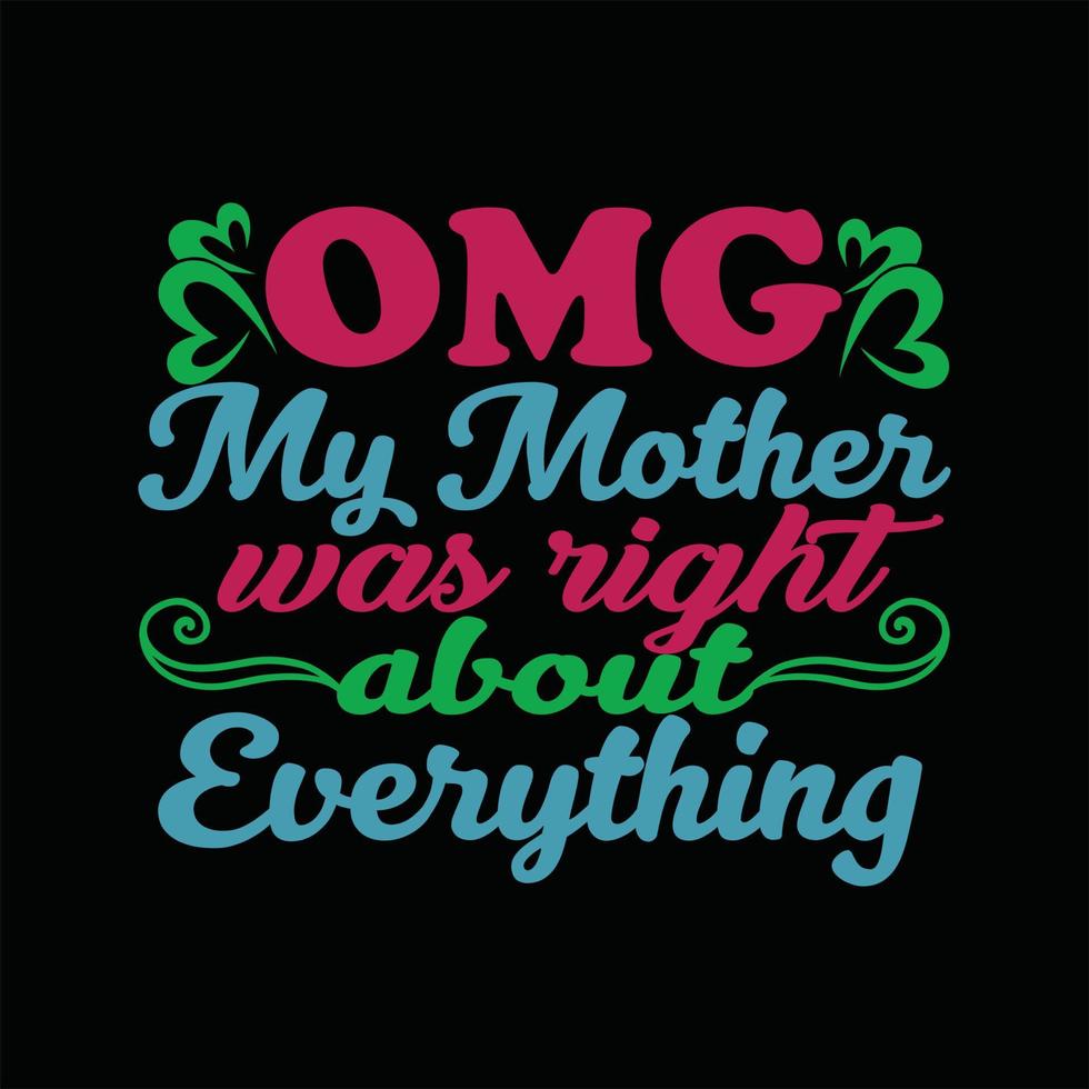 Mother T-shirt Design vector