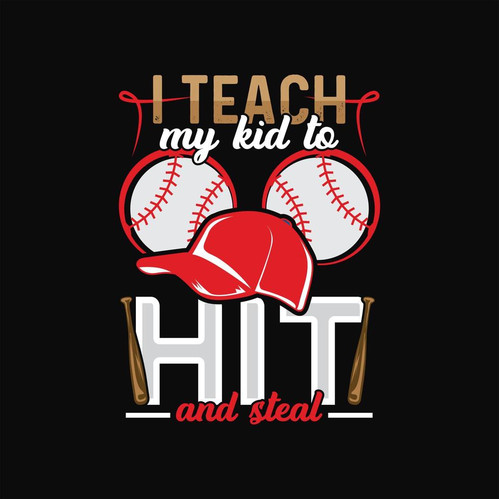 Baseball T-shirt Design vector