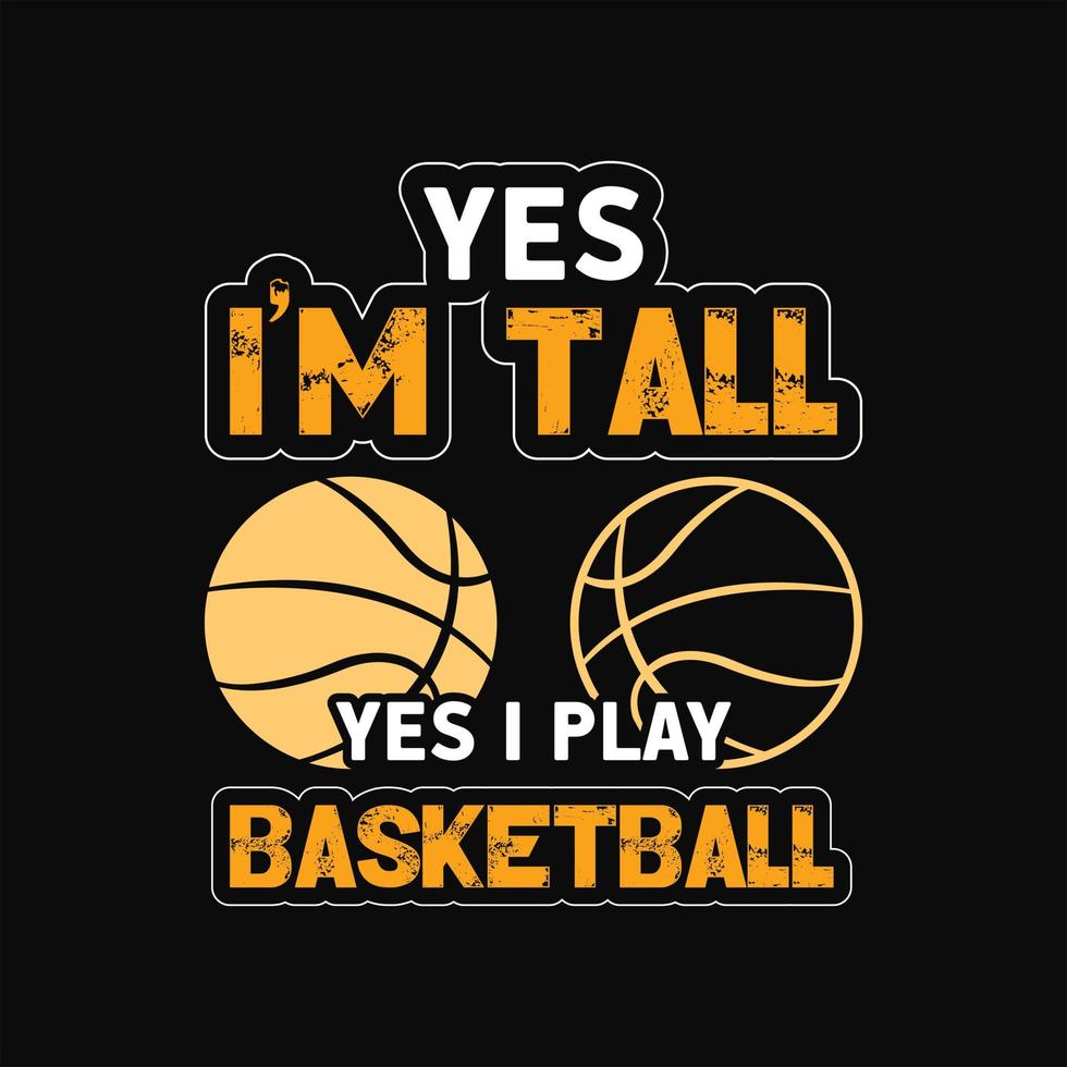 Basketball T-shirt Design vector