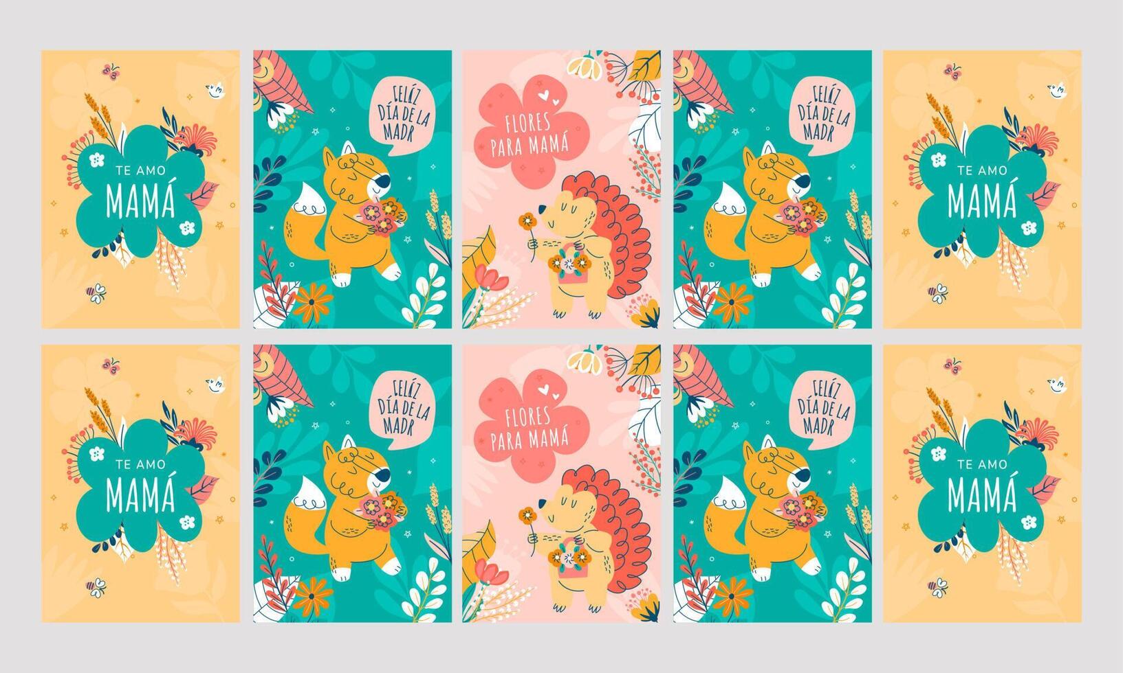 happy mother day social media stories vector flat design
