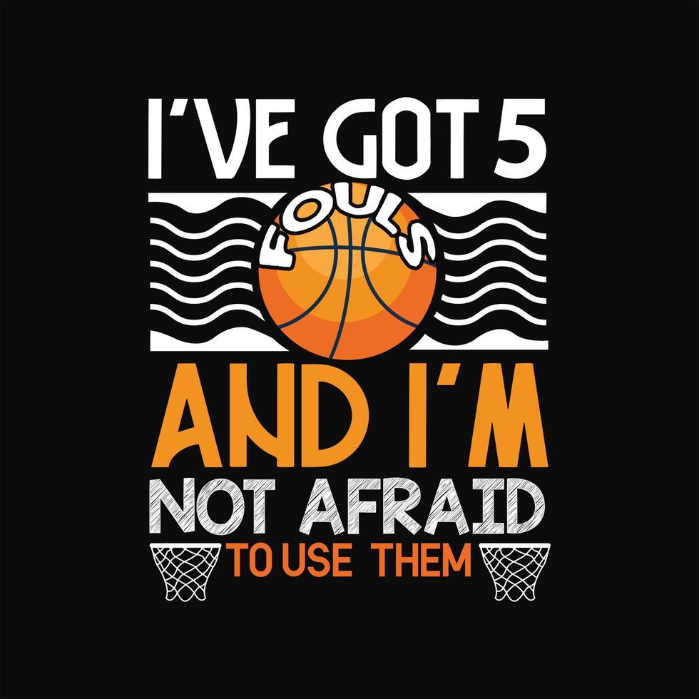 Basketball T-shirt Design vector