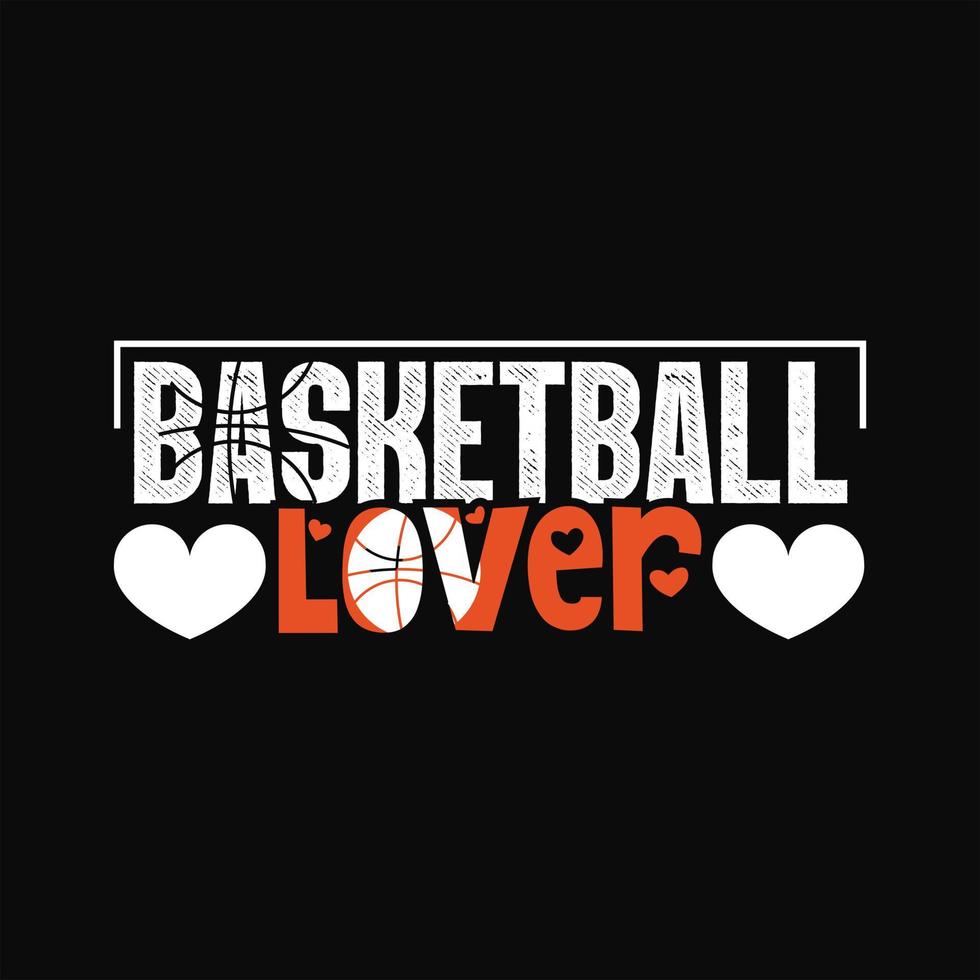 Basketball T-shirt Design vector