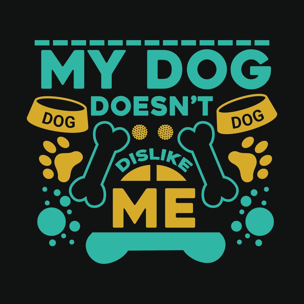 diseño de camiseta de perro vector