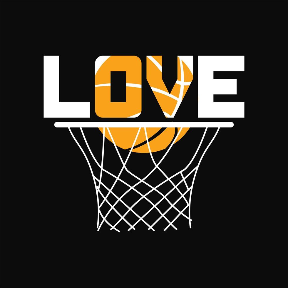 Basketball T-shirt Design vector