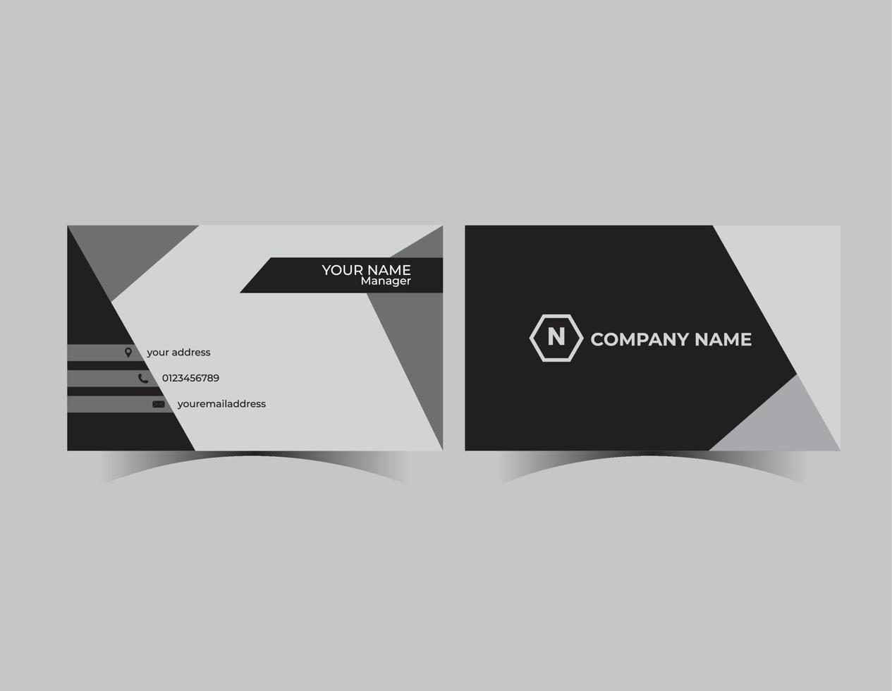 modern business card design template. Corporate business card. vector