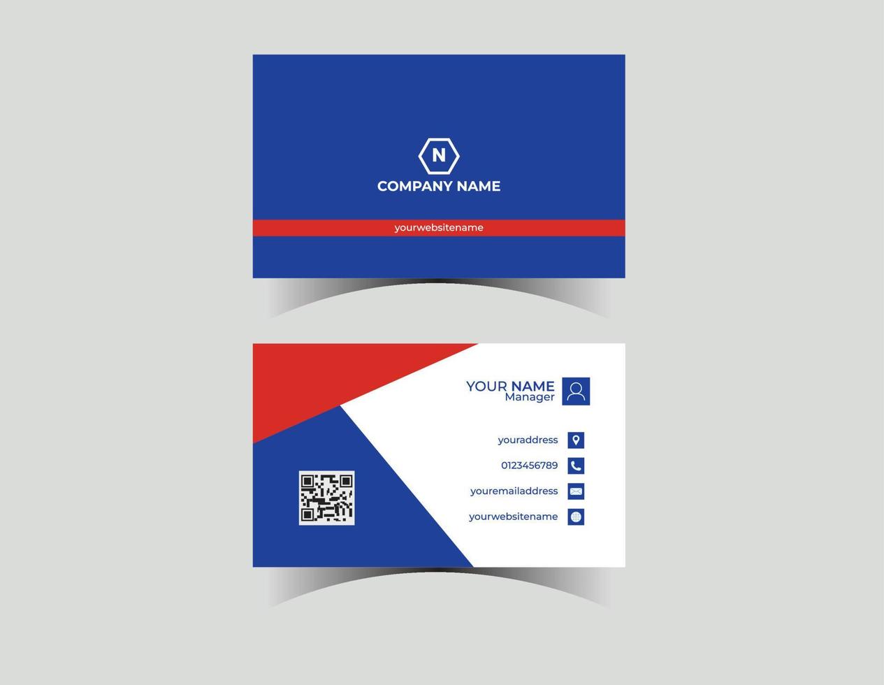 modern corporate business card template. business card design. modern visiting card. vector