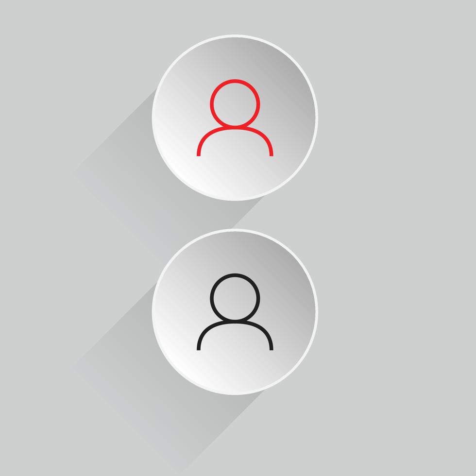 contact icon 3d, human icon button, contact us icon button vector