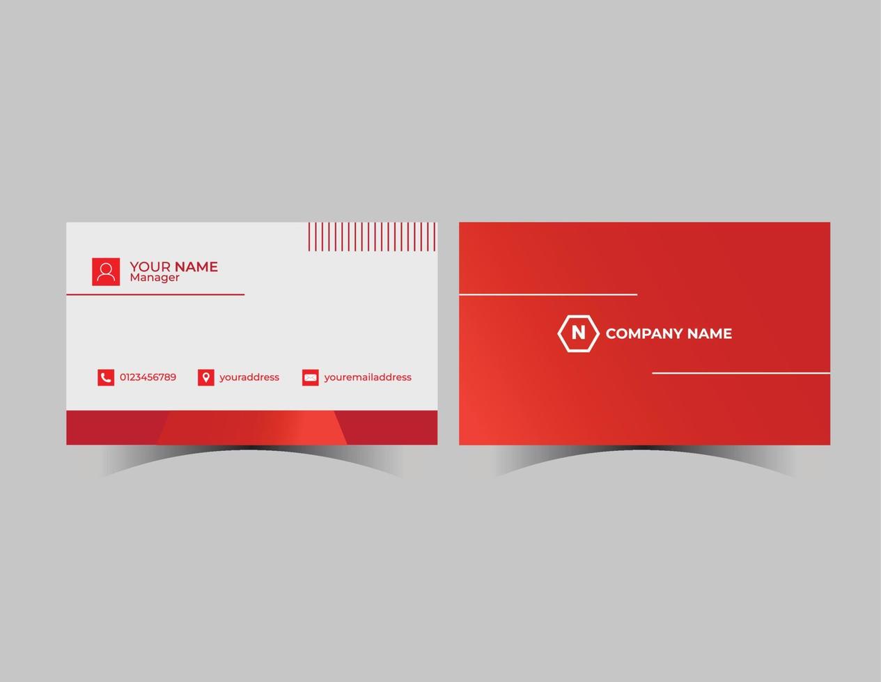 modern business card design template. Corporate business card. vector