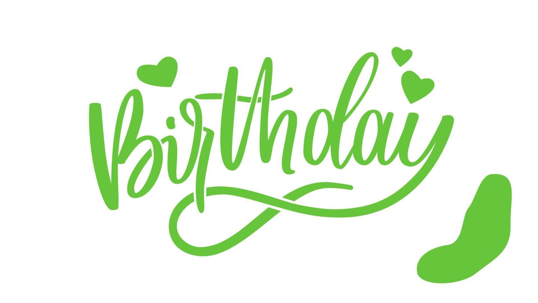 Happy Birthday Text Lettering vector