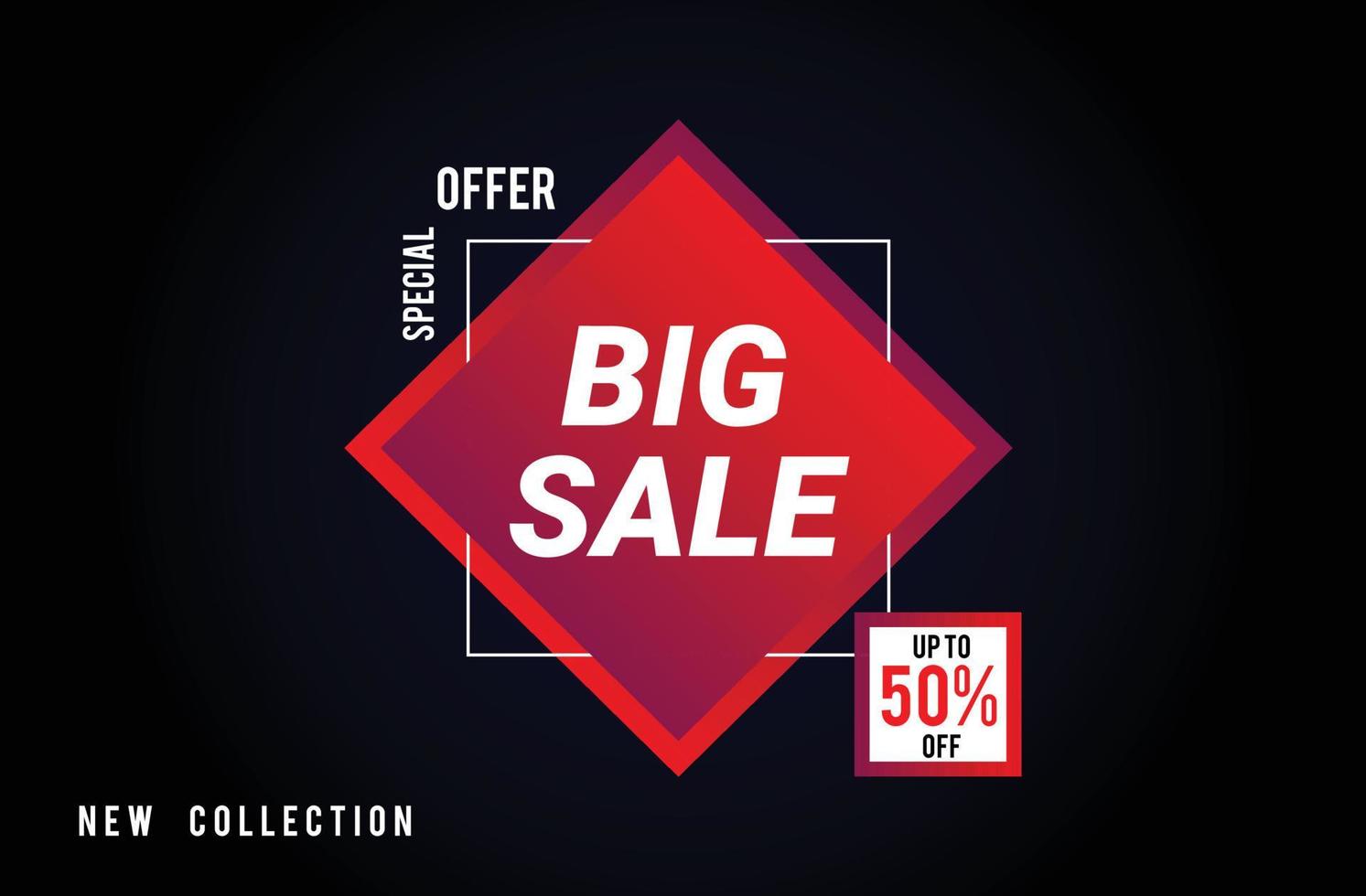 Vector big sale promotion banner