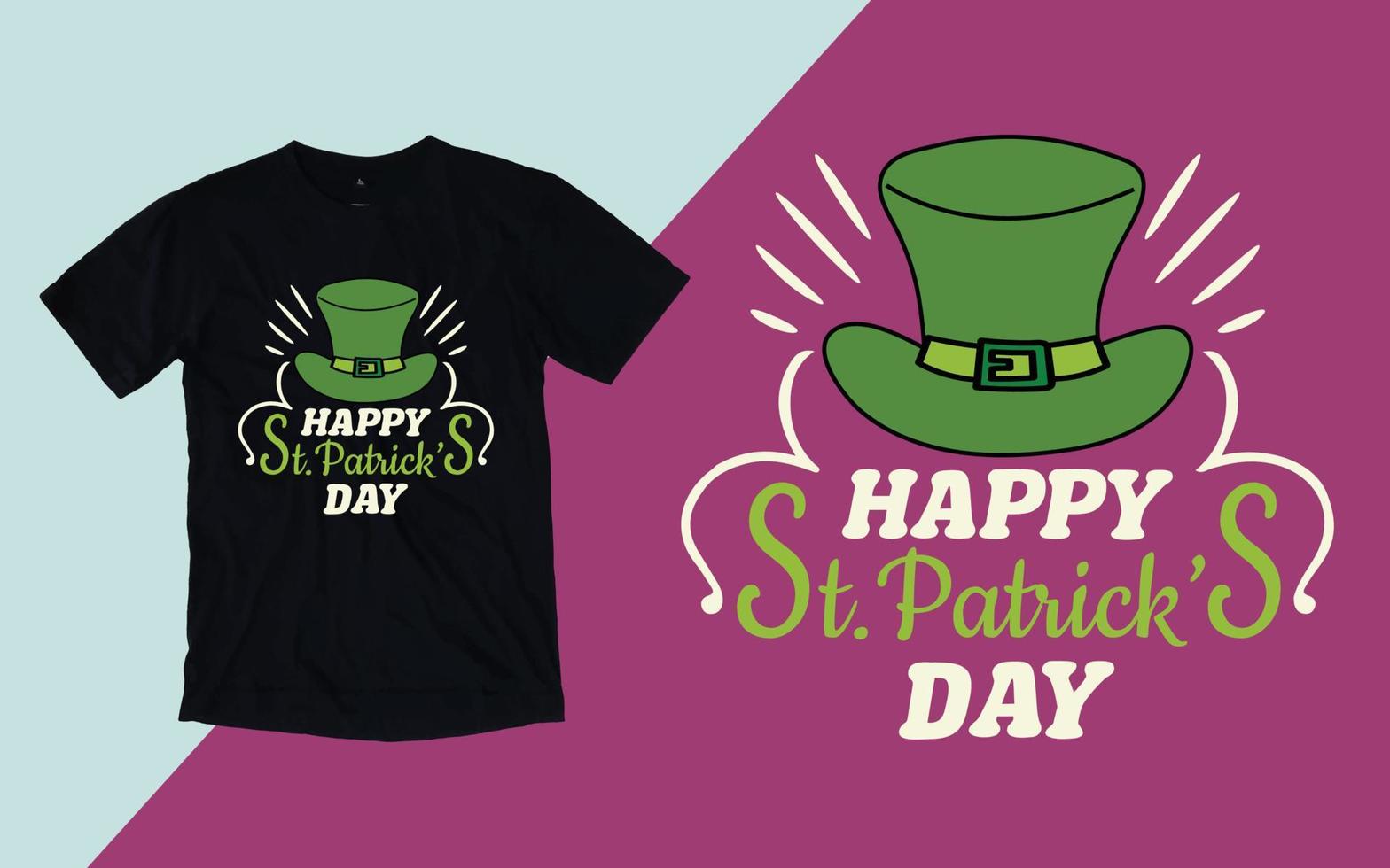 Happy St. Patrick's Day T shirt vector