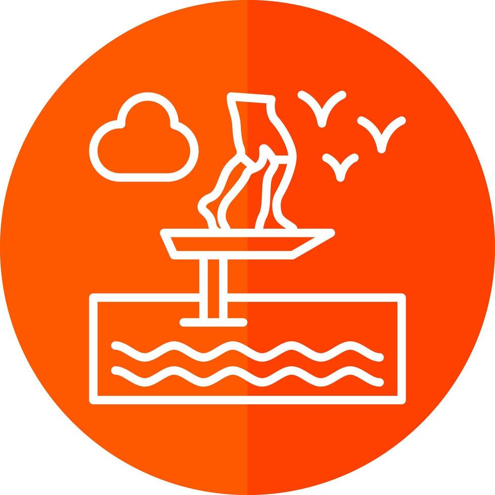 Sit Down Hydrofoiling Vector Icon Design