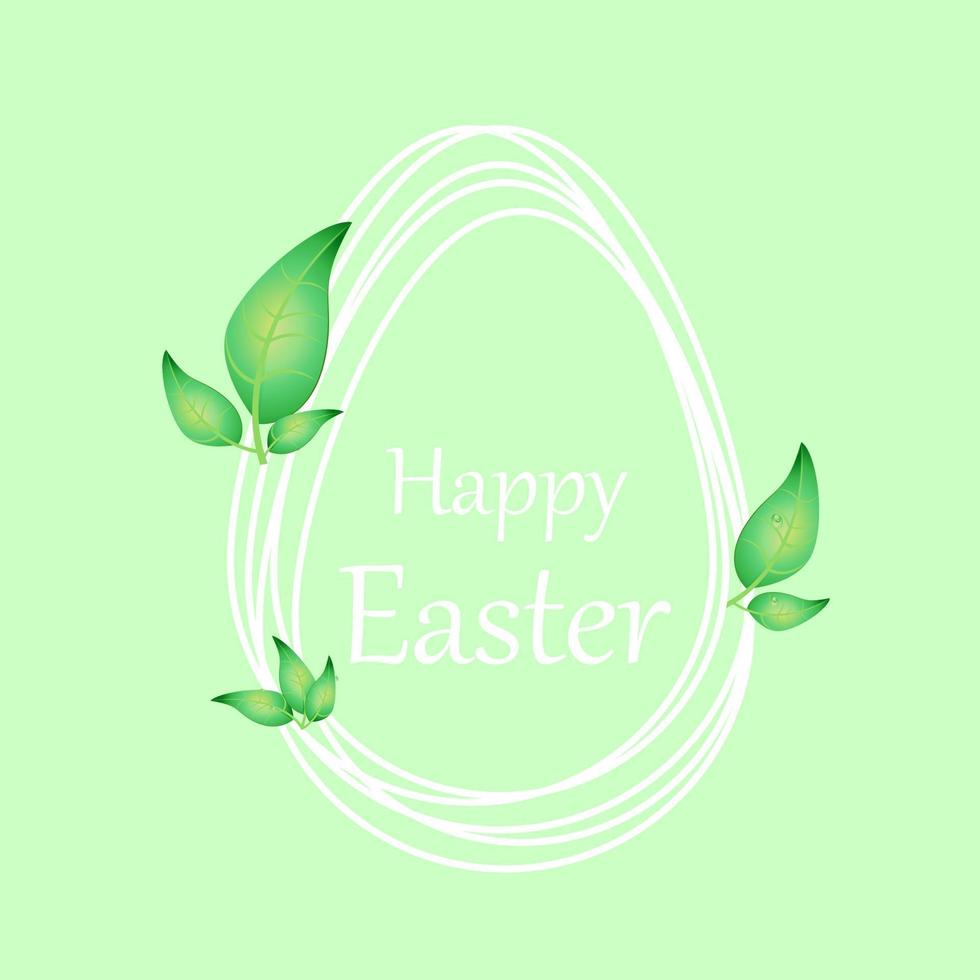 Happy Easter.Vector greeting card for Easter.  For postcard, card, invitation, poster, banner template lettering typography. Seasons Greetings. Vector illustration