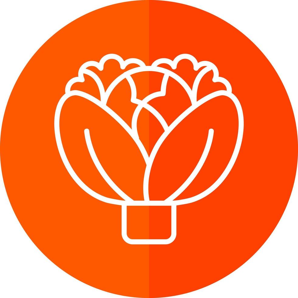 Cabbage Vector Icon Design