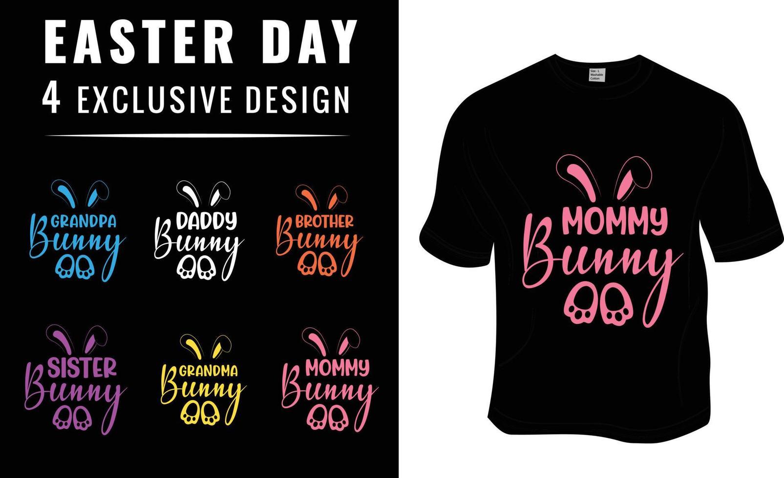 Happy Easter, SVG, Sunday, Easter T-Shirt Design.  Ready to print for apparel, poster, and illustration. Modern, simple, lettering. vector
