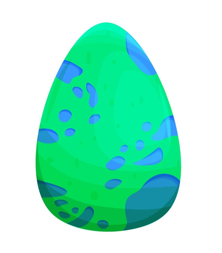 Green dino egg vector