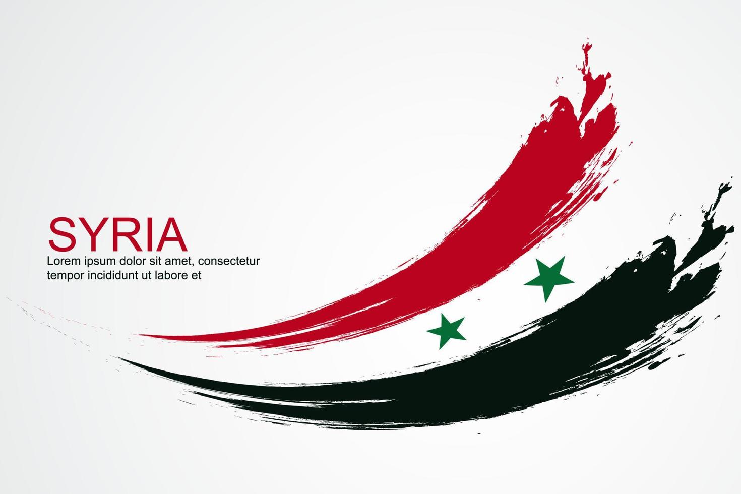 Syria flag illustration in vector design