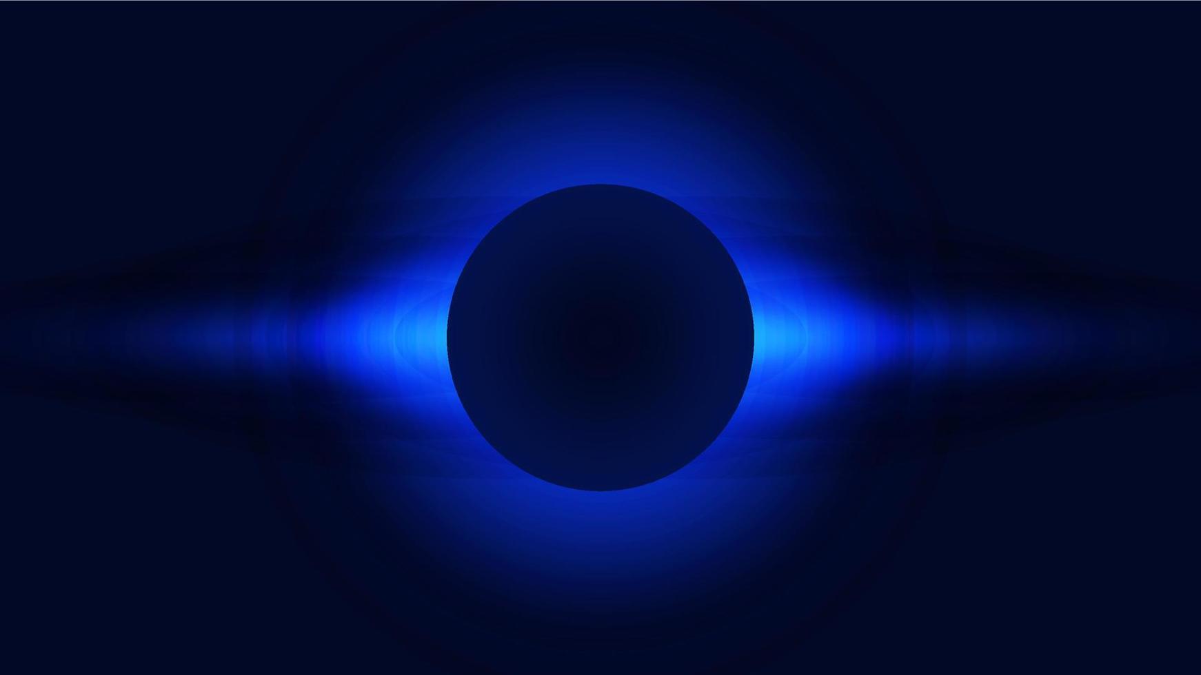 Circle banner with color gradient isolated on black background vector