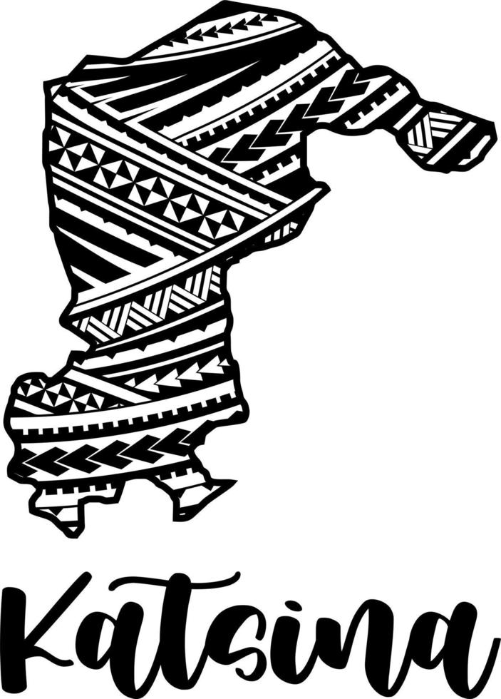 Nigerian State Design in Maori Mandala Pattern vector
