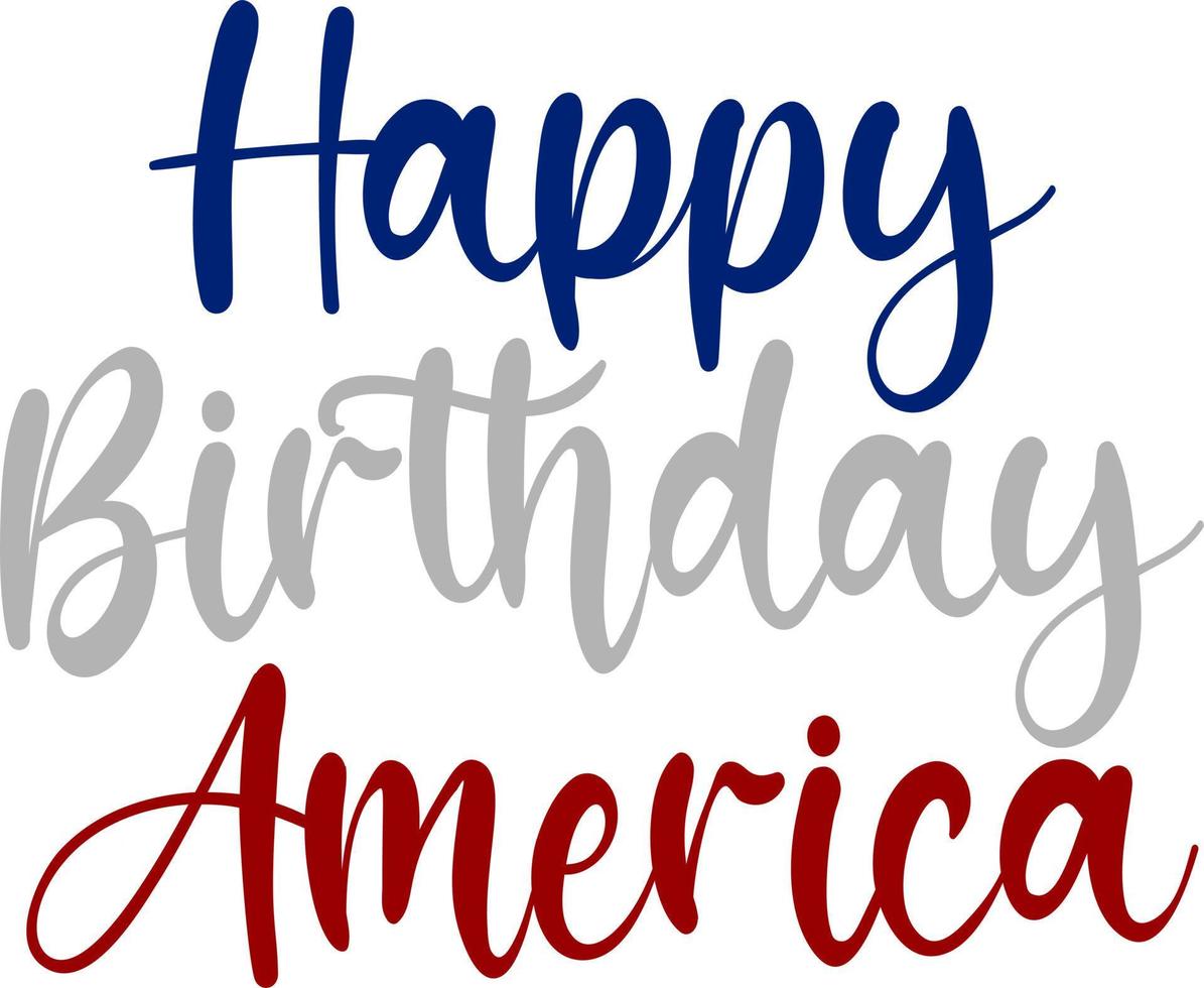 4th july Independence Day of USA Design vector