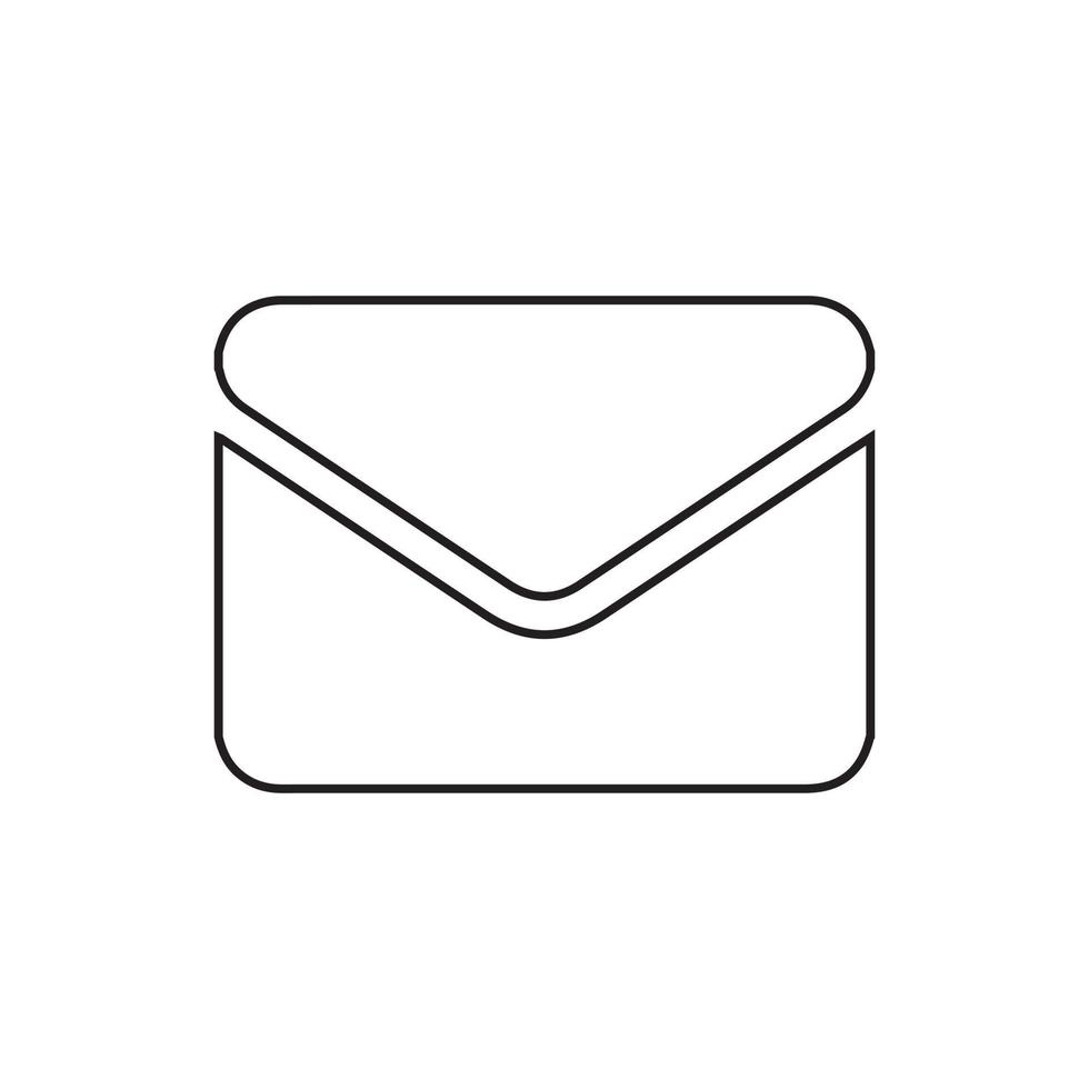 gmail línea icono vector ilustración
