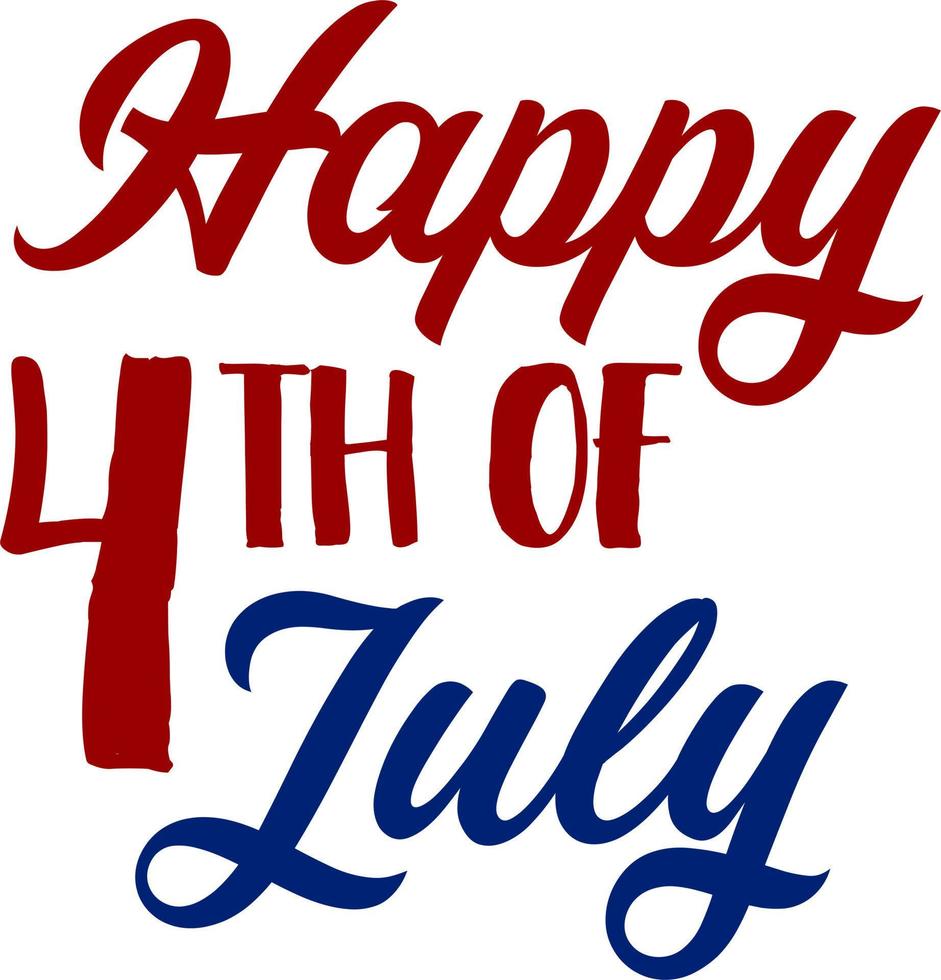 4th july Independence Day of USA Design vector