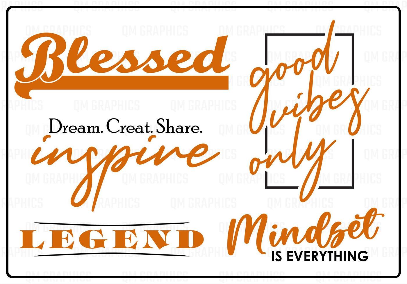 Inspirational Quotes Design vector