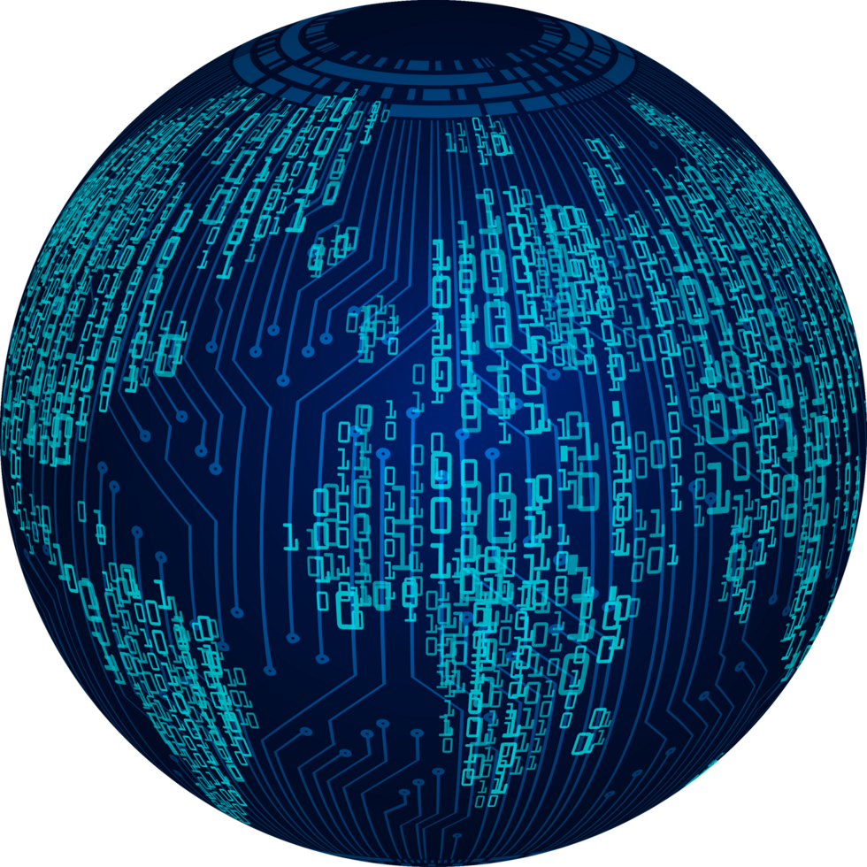 tecnología moderna mundo mapa globo crop-out png