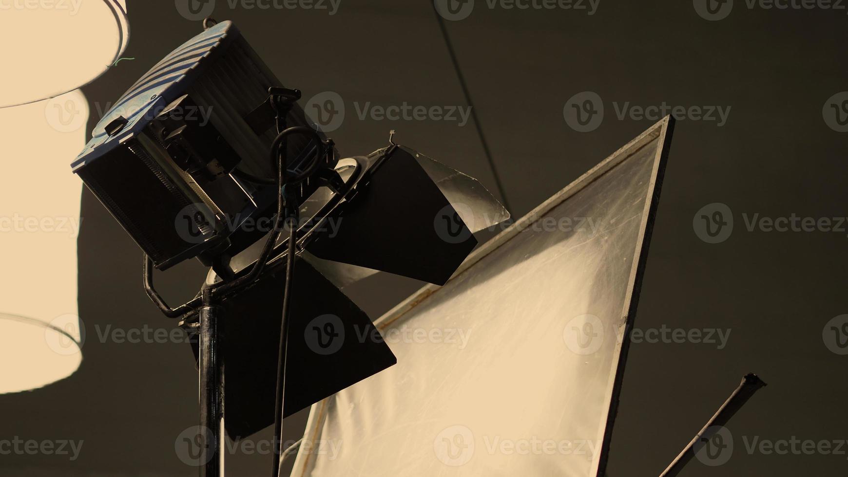 Film light for video production camera in studio set or Use as studio photo shoot light
