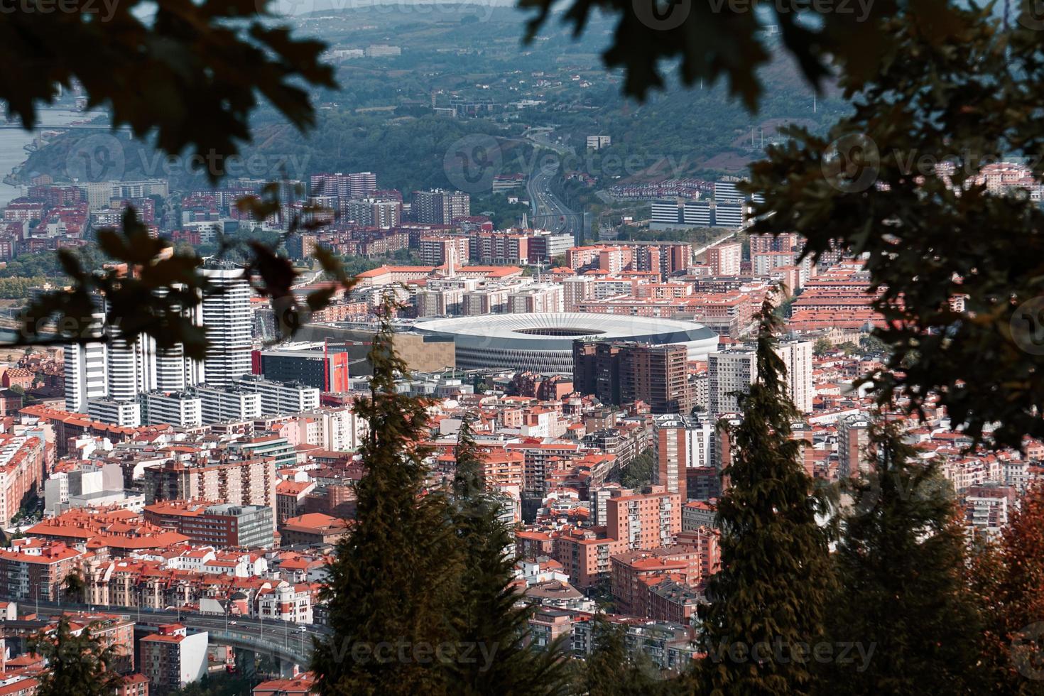 cityscape and architecture in Bilbao city, Spain, travel destination photo