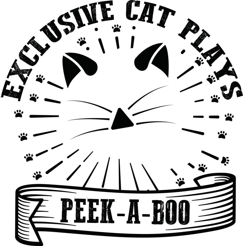 Cat T-shirt Design vector