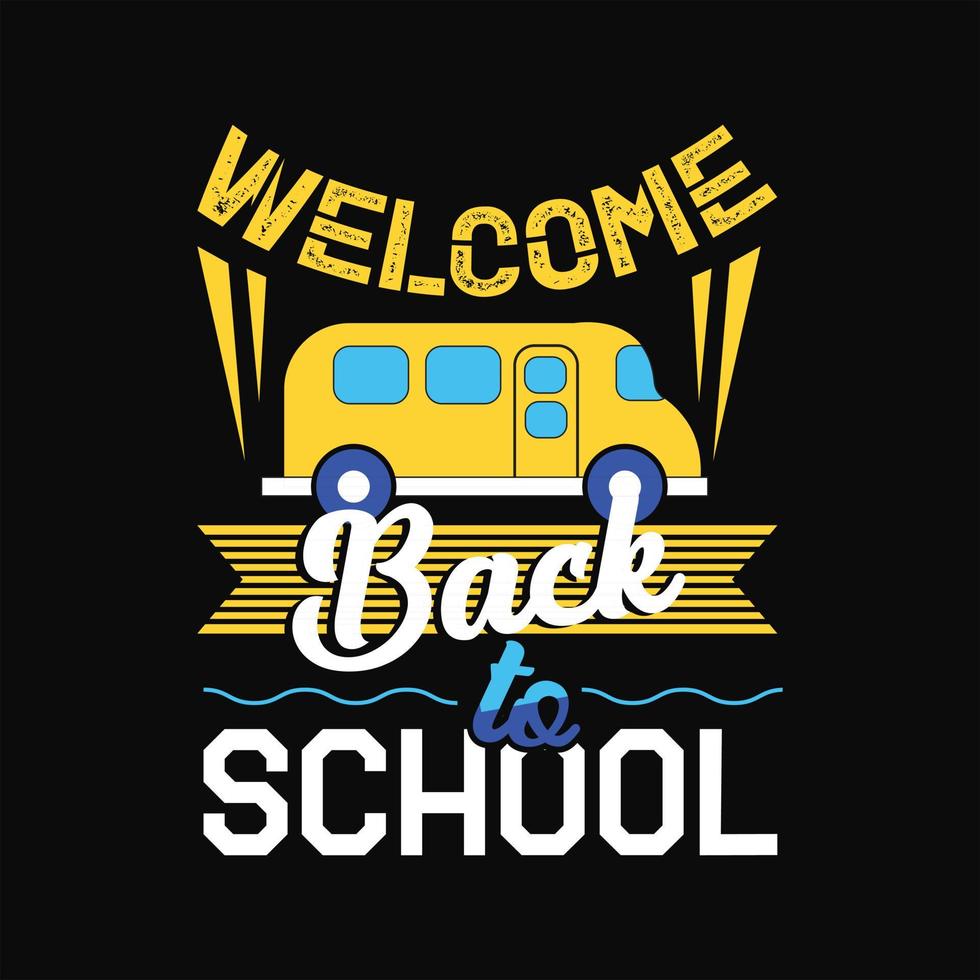 Back To School T-shirt Design vector