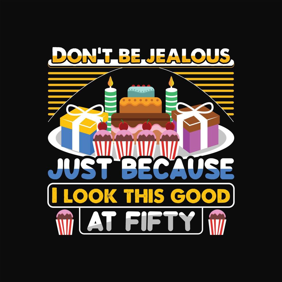 Birthday T-shirt Design vector