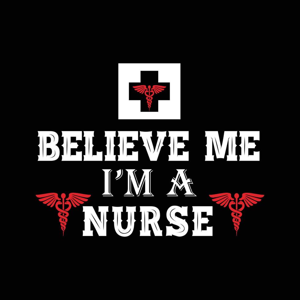 Nurse T-shirt Design vector
