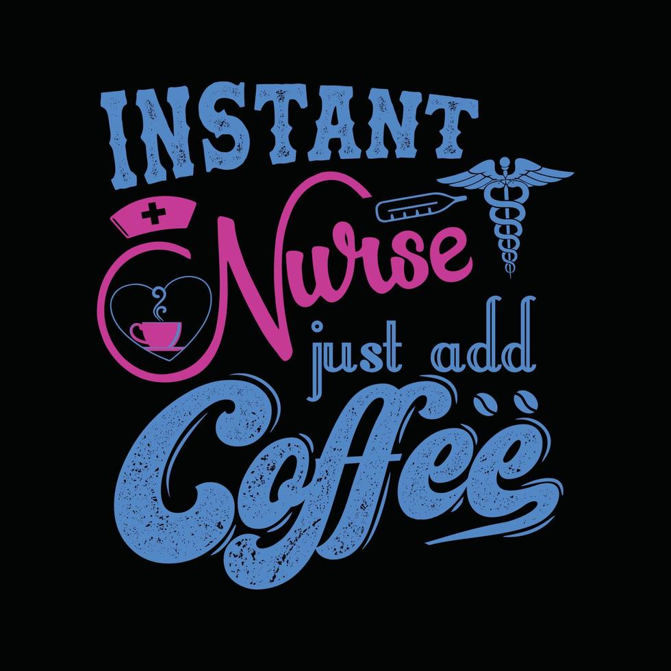 Nurse T-shirt Design vector