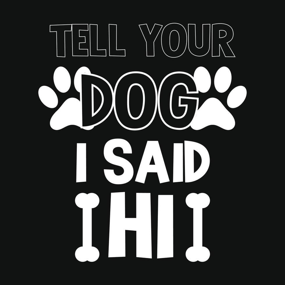 Dog T-shirt Design vector