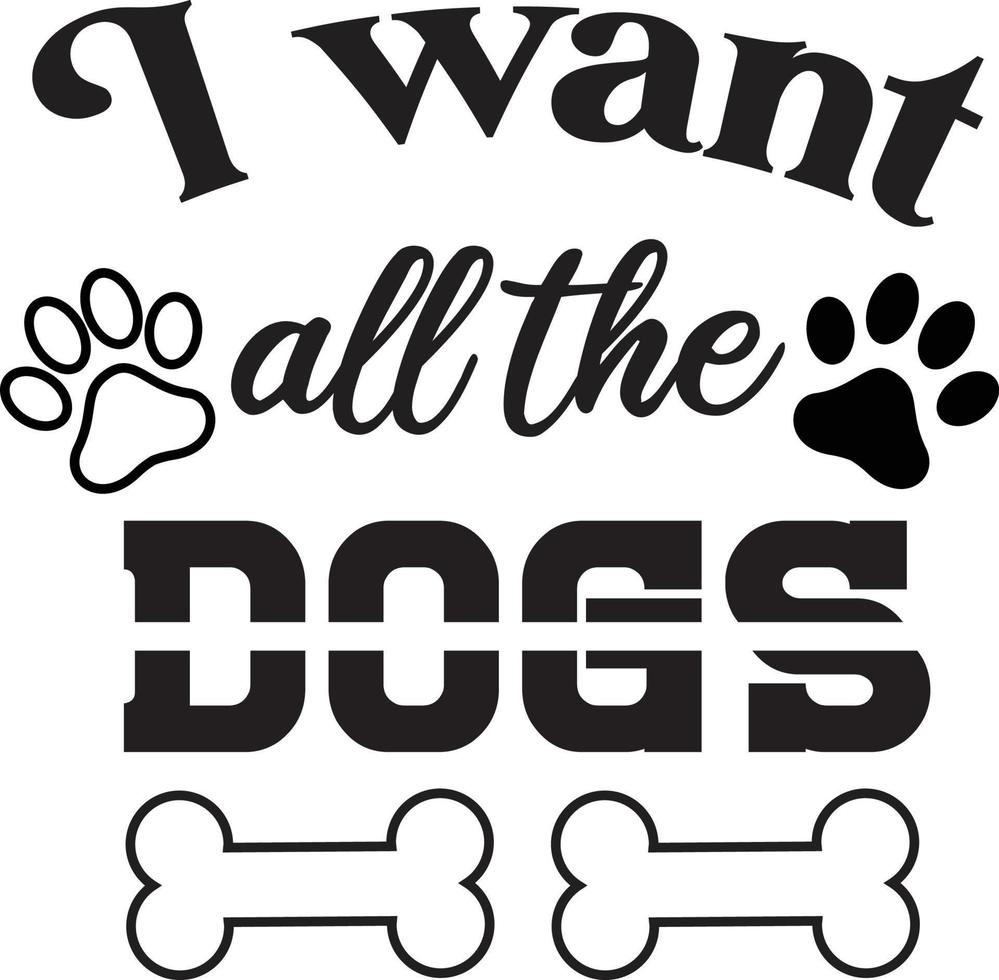 Dog T-shirt Design vector