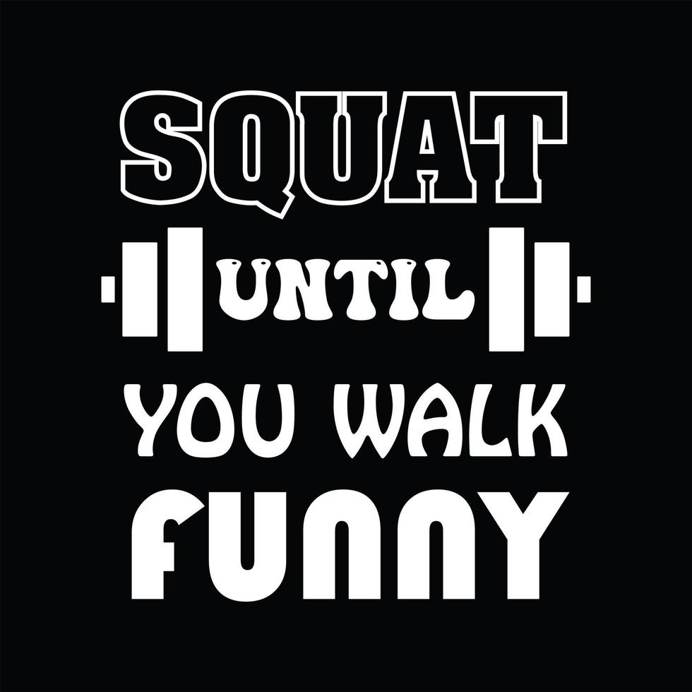 Gym T-shirt Design vector