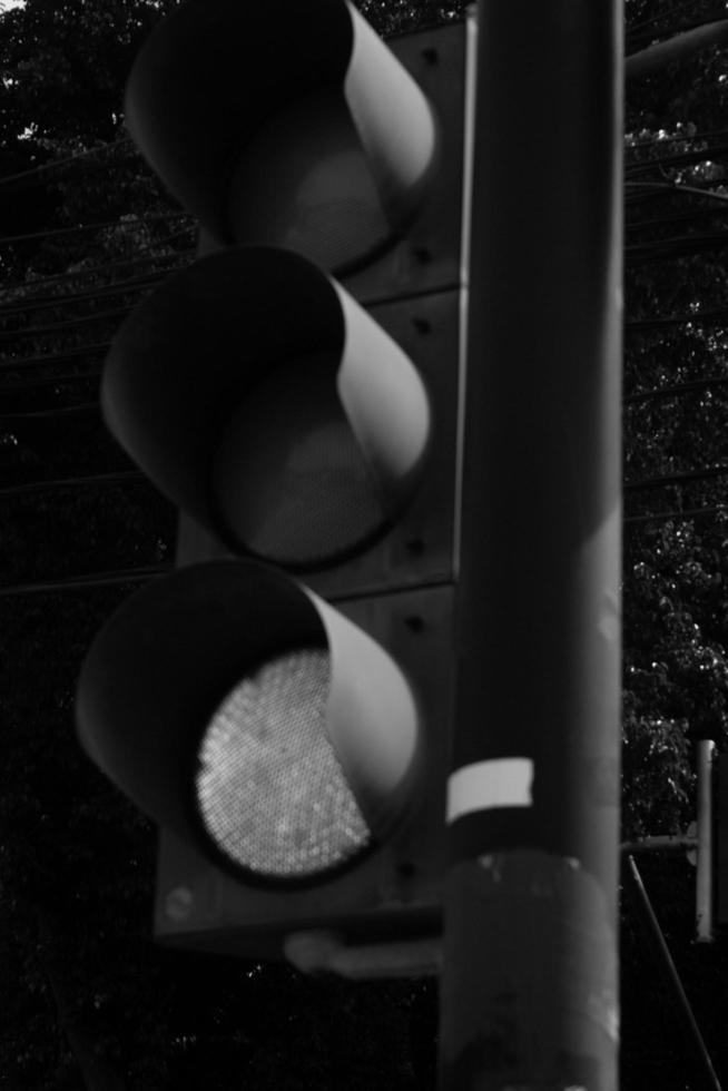 traffic control and regulation concept red, orange and green for crossing photo